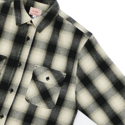 画像4: BIG MIKE（ビッグマイク）Heavy Flannel L/S Shirt （ヘビーフランネルロングスリーブシャツ）/ Black×Beige×White（ブラック×ベージュ×ホワイト）