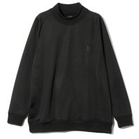 NEEDLES（ニードルズ）Moc Neck Shirt（モックネックシャツ）"Bright Jersey" / Black（ブラック）