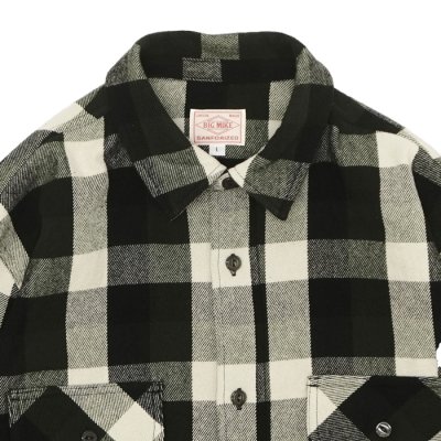 画像3: BIG MIKE（ビッグマイク）Heavy Flannel L/S Shirt （ヘビーフランネルロングスリーブシャツ）/ Off×OLive×Black（オフホワイト×オリーブ×ブラック）