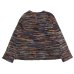 画像2: ENGINEERED GARMENTS（エンジニアードガーメンツ）Knit Cardigan（ニットカーディガン）"Wool Poly Sweater Knit" / Blue×Orange（ブルー×オレンジ） (2)