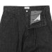 画像5: EVCON（エビコン）10.5oz 1TUCK BAGGY DENIM（10.5oz 1タックバギーデニム） / BLACK（ブラック）【裾上げ無料】 (5)