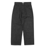 EVCON（エビコン）10.5oz 1TUCK BAGGY DENIM（10.5oz 1タックバギーデニム） / BLACK（ブラック）【裾上げ無料】