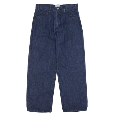 画像1: EVCON（エビコン）10.5oz 1TUCK BAGGY DENIM（10.5oz 1タックバギーデニム） / BLUE（ブルー）【裾上げ無料】