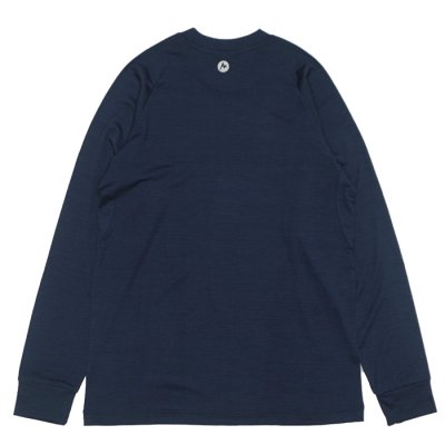 画像3: Marmot（マーモット）Marmot Merino Wool Long Tee（マーモットメリノウールロングT）/ Navy（ネイビー）・Black（ブラック）