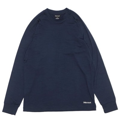 画像2: Marmot（マーモット）Marmot Merino Wool Long Tee（マーモットメリノウールロングT）/ Navy（ネイビー）・Black（ブラック）