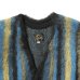 画像3: NEEDLES（ニードルズ）Mohair Cardigan（モヘアカーディガン）"Stripe" / Blue×Green（ブルー×グリーン） (3)