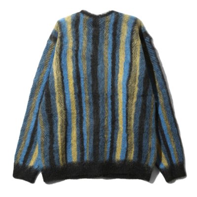 画像2: NEEDLES（ニードルズ）Mohair Cardigan（モヘアカーディガン）"Stripe" / Blue×Green（ブルー×グリーン）