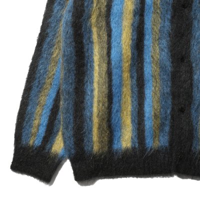 画像4: NEEDLES（ニードルズ）Mohair Cardigan（モヘアカーディガン）"Stripe" / Blue×Green（ブルー×グリーン）