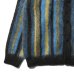 画像4: NEEDLES（ニードルズ）Mohair Cardigan（モヘアカーディガン）"Stripe" / Blue×Green（ブルー×グリーン） (4)