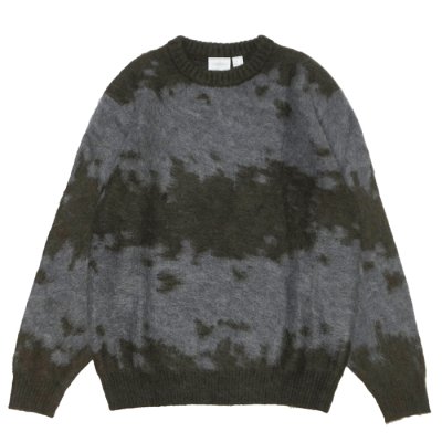 画像1: Gramicci（グラミチ）MOHAIR SPLATTER SWEATER（モヘアスプラッターセーター） / Slate Splatter（スレートプラッター）