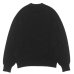 画像2: alvana（アルヴァナ）WOOL WASHI CREWNECK KNIT（ウール和紙クルーネックニット） / Black（ブラック） (2)