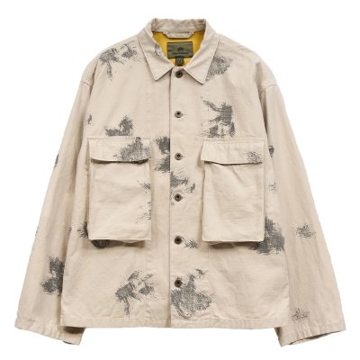 画像1: Nigel Cabourn（ナイジェル・ケーボン）FIELD JACKET（フィールドジャケット）"FADE CAMO" / Ivory（アイボリー）