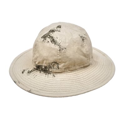 画像1: Nigel Cabourn（ナイジェル・ケーボン）40s MILITARY HAT（40s ミリタリーハット）"FADE CAMO" / Ivory（アイボリー）