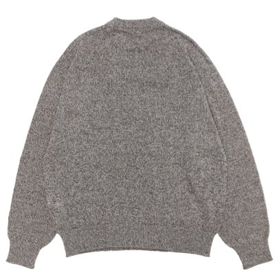 画像2: alvana（アルヴァナ）WOOL WASHI CREWNECK KNIT（ウール和紙クルーネックニット） / Top Khaki（トップカーキ）
