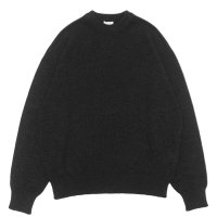 alvana（アルヴァナ）WOOL WASHI CREWNECK KNIT（ウール和紙クルーネックニット） / Black（ブラック）
