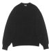 画像1: alvana（アルヴァナ）WOOL WASHI CREWNECK KNIT（ウール和紙クルーネックニット） / Black（ブラック） (1)