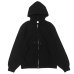 画像1: blurhms ROOTSTOCK（ブラームスルーツストック）Soft&Hard Sweat Hoodie Zip（ソフト&ハードスウェットフーディジップ）/ Black（ブラック） (1)