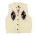 画像1: COOHEM（コーヘン）WOOL CHIMAYO JACQUARD VEST（ウールチマヨジャガードベスト）/ IVORY（アイボリー） (1)