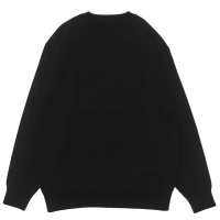 Yonetomi NEW BASIC（ヨネトミニューベーシック）RIGID CASHMERE SWEATER PULLOVER（リジットカシミアセータープルオーバー）/ Black（ブラック）