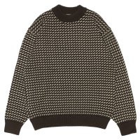 L.L.Bean Japan Edition（エルエルビーン ジャパンエディション）Men's Wayne Sweater Bard's-Eye（メンズ ウェインセーターバーズアイ） / Brown×Natural（ブラウン×ナチュラル）