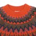 画像3: COOHEM（コーヘン）W's 交編 NORDIC KNIT P/O（ウィメンズ 交編 ノルディックニットプルオーバー）/ ORANGE（オレンジ） (3)