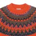 画像3: COOHEM（コーヘン）交編 NORDIC KNIT P/O（交編 ノルディックニットプルオーバー）/ ORANGE（オレンジ） (3)