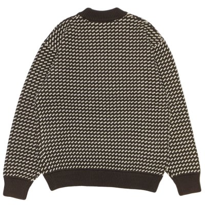 画像2: L.L.Bean Japan Edition（エルエルビーン ジャパンエディション）Men's Wayne Sweater Bard's-Eye（メンズ ウェインセーターバーズアイ） / Brown×Natural（ブラウン×ナチュラル）