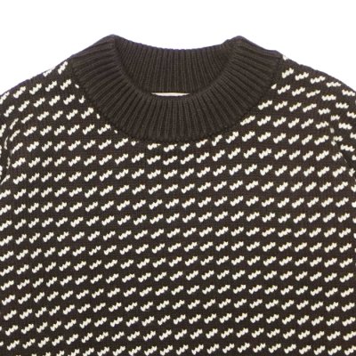 画像3: L.L.Bean Japan Edition（エルエルビーン ジャパンエディション）Men's Wayne Sweater Bard's-Eye（メンズ ウェインセーターバーズアイ） / Brown×Natural（ブラウン×ナチュラル）