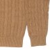 画像5: Yonetomi NEW BASIC（ヨネトミニューベーシック）ORGANIC BROWN COTTON KNIT P/O（オーガニックブラウンコットンニットプルオーバー）"CABLE" / Brown（ブラウン） (5)