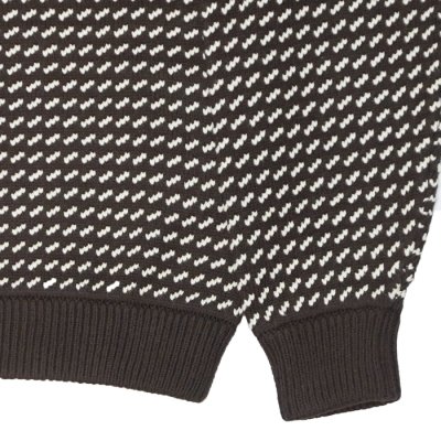画像5: L.L.Bean Japan Edition（エルエルビーン ジャパンエディション）Men's Wayne Sweater Bard's-Eye（メンズ ウェインセーターバーズアイ） / Brown×Natural（ブラウン×ナチュラル）