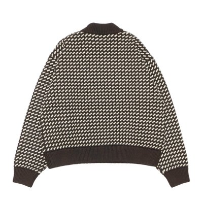画像2: L.L.Bean Japan Edition（エルエルビーン ジャパンエディション）W's Wayne Sweater Bard's-Eye（ウィメンズ ウェインセーターバーズアイ） / Brown×Natural（ブラウン×ナチュラル）