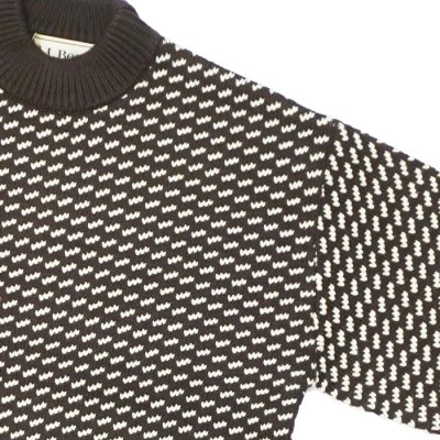 画像4: L.L.Bean Japan Edition（エルエルビーン ジャパンエディション）W's Wayne Sweater Bard's-Eye（ウィメンズ ウェインセーターバーズアイ） / Brown×Natural（ブラウン×ナチュラル）