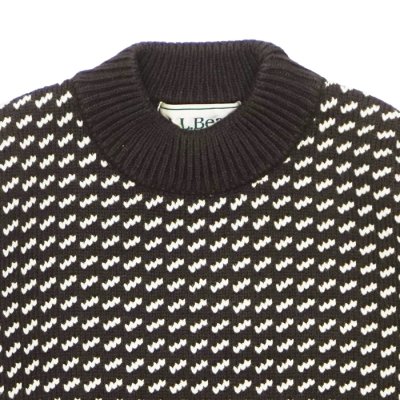 画像3: L.L.Bean Japan Edition（エルエルビーン ジャパンエディション）W's Wayne Sweater Bard's-Eye（ウィメンズ ウェインセーターバーズアイ） / Brown×Natural（ブラウン×ナチュラル）