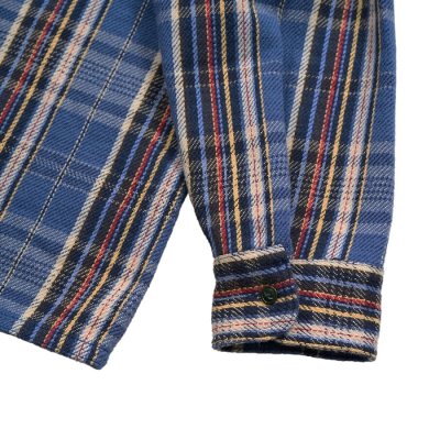 画像7: Nigel Cabourn（ナイジェル・ケーボン）FIELD SHIRT（フィールドシャツ）"HEAVY NEL REVERSIBLE" / Blue（ブルー）