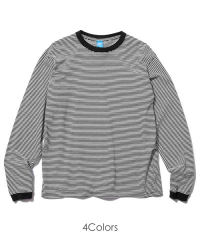 画像1: Good On（グッドオン）Long Sleeve Mini Stripe Tee（ロングスリーブミニストライプTシャツ） / 4colors（全4色展開）
