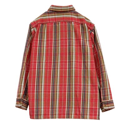 画像2: Nigel Cabourn（ナイジェル・ケーボン）FIELD SHIRT（フィールドシャツ）"HEAVY NEL REVERSIBLE" / Red（レッド）