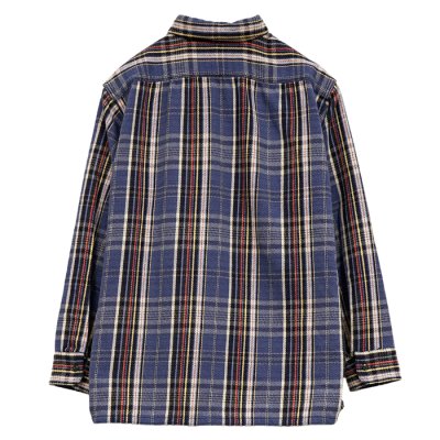画像2: Nigel Cabourn（ナイジェル・ケーボン）FIELD SHIRT（フィールドシャツ）"HEAVY NEL REVERSIBLE" / Blue（ブルー）