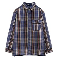 Nigel Cabourn（ナイジェル・ケーボン）FIELD SHIRT（フィールドシャツ）"HEAVY NEL REVERSIBLE" / Blue（ブルー）