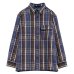 画像1: Nigel Cabourn（ナイジェル・ケーボン）FIELD SHIRT（フィールドシャツ）"HEAVY NEL REVERSIBLE" / Blue（ブルー） (1)