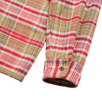 画像8: Nigel Cabourn（ナイジェル・ケーボン）FIELD SHIRT（フィールドシャツ）"HEAVY NEL REVERSIBLE" / Red（レッド）