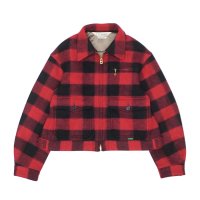 L.L.Bean Japan Edition（エルエルビーン ジャパンエディション）W's Pathfinder Mossa Jacket（ウィメンズ パスファインダーモッサジャケット）"Wool Blend Mossa Jersey" / Red×Black（レッド×ブラック）