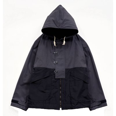 画像1: Nigel Cabourn（ナイジェル・ケーボン）DECK JACKET HALFTEX MODIFY（デッキジャケット - ハーフテックス モディファイ） / Dark Navy（ダークネイビー）