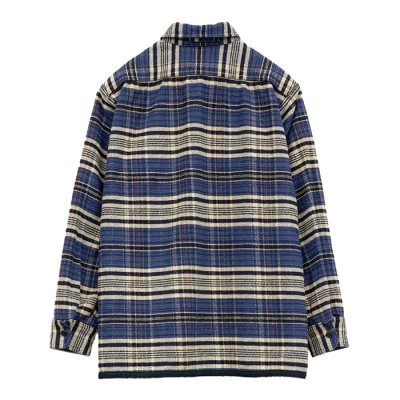 画像4: Nigel Cabourn（ナイジェル・ケーボン）FIELD SHIRT（フィールドシャツ）"HEAVY NEL REVERSIBLE" / Blue（ブルー）