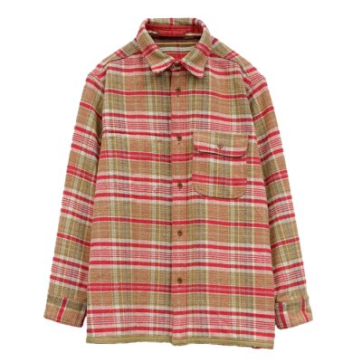 画像3: Nigel Cabourn（ナイジェル・ケーボン）FIELD SHIRT（フィールドシャツ）"HEAVY NEL REVERSIBLE" / Red（レッド）