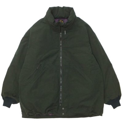 画像1: NEEDLES（ニードルズ）Hooded Down Sur Coat（フーデットダウンサーコート）"Wax High Density" / Green（グリーン）
