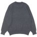 画像2: Yonetomi NEW BASIC（ヨネトミニューベーシック）EX Fine Wool Rib Knit Pull Over（エクストラファインウールニットプルオーバー）/ Gray（グレー） (2)