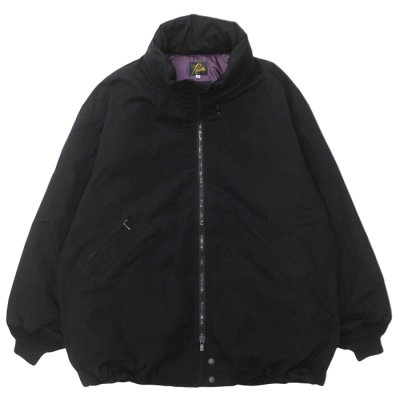 画像1: NEEDLES（ニードルズ）Hooded Down Sur Coat（フーデットダウンサーコート）"Wax High Density" / Black（ブラック）