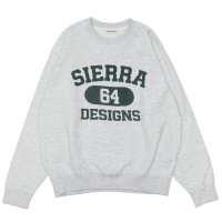 SIERRA DESIGNS（シエラデザインズ）SIERRA 64 SWEAT（シエラ64スウェット） / Ash Grey×Green（アッシュグレー×グリーン）