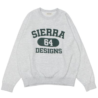 画像1: SIERRA DESIGNS（シエラデザインズ）SIERRA 64 SWEAT（シエラ64スウェット） / Ash Grey×Green（アッシュグレー×グリーン）