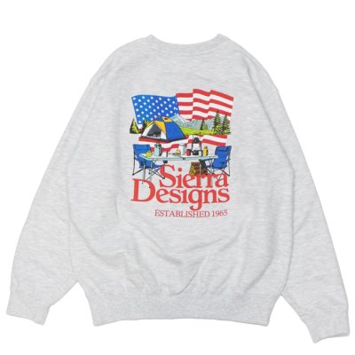 画像2: SIERRA DESIGNS（シエラデザインズ）AMERICAN CAMPING STYLE SWEAT（アメリカンキャンピングスタイルスウェット） / Ash Grey（アッシュグレー）